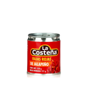 Papryka jalapeño czerwona krojona w puszce 220g - La Costeña