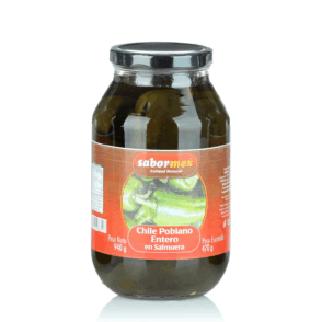 Papryka Poblano Cała w słoiku 940g - Sabormex