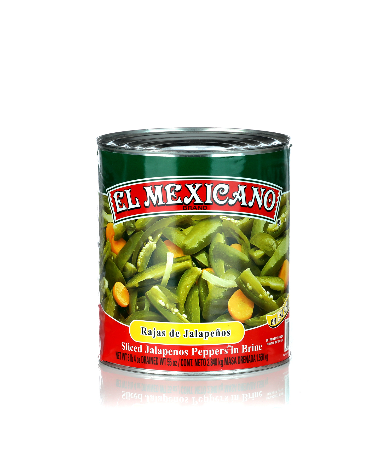papryka Jalapeno Chili Krojone w Paski 2,84kg El Mexicano