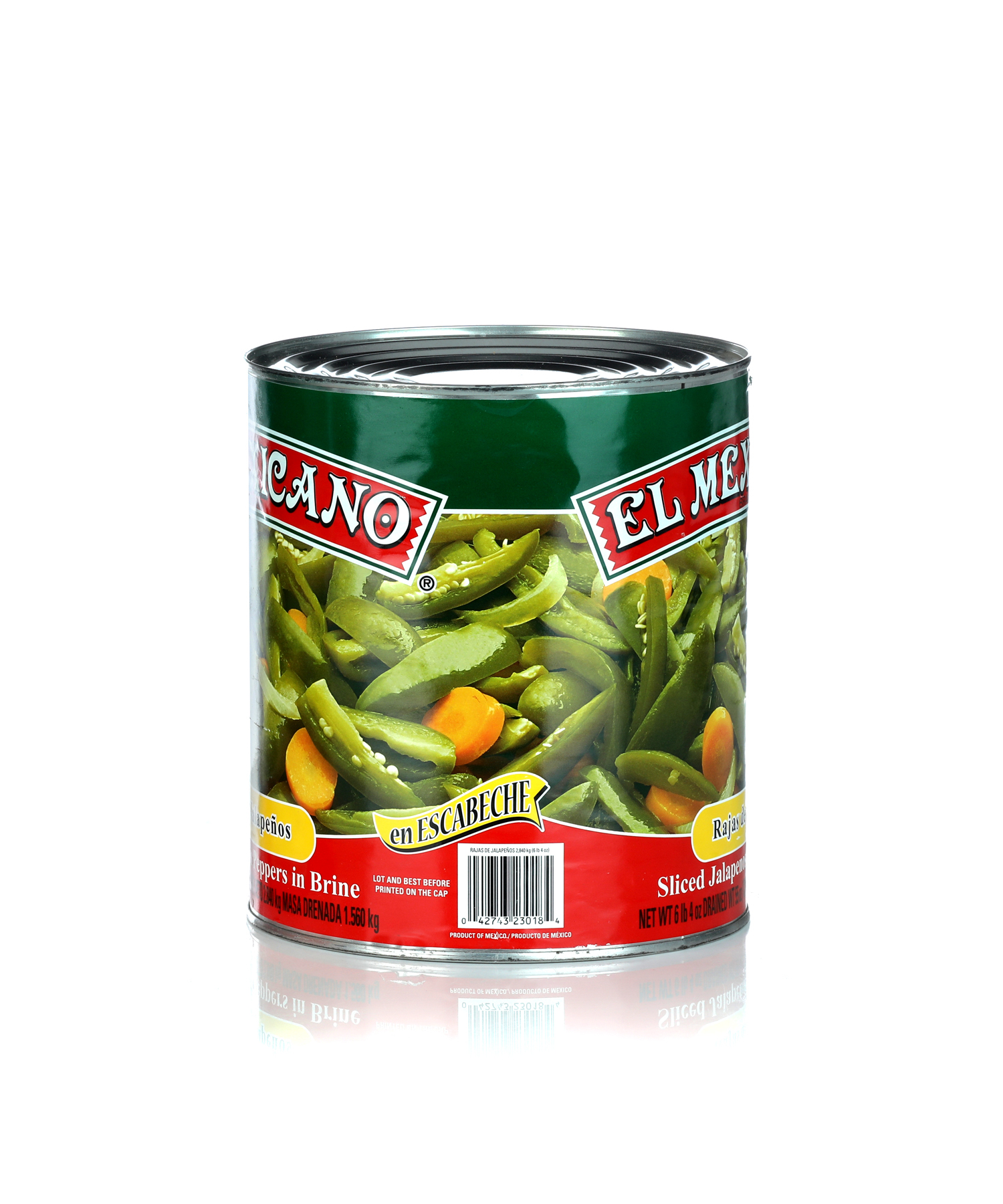 papryka Jalapeno Chili Krojone w Paski 2,84kg El Mexicano