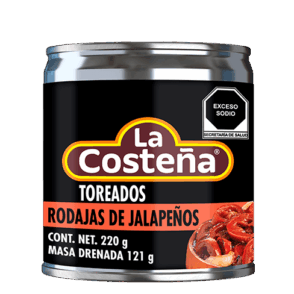 Papryka Jalapeno Czerwona Grillowana Krojona w Plastry 220g La Costena - Toreados Rodajas de Jalapenos